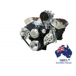 Chevy Big Block Pulley and Bracket Systems Long Water Pump - Serpentine (Electric and Standard Rotation Water Pump)